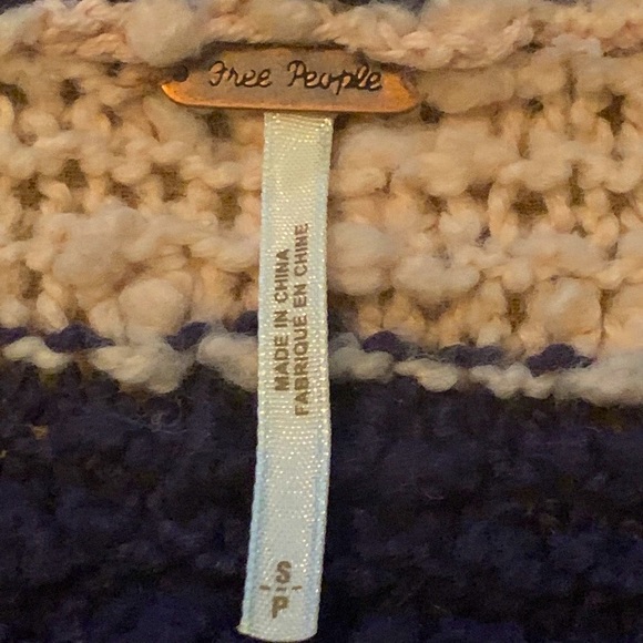 Free People Loose Knit Snap Front Sweater - Picture 4 of 7